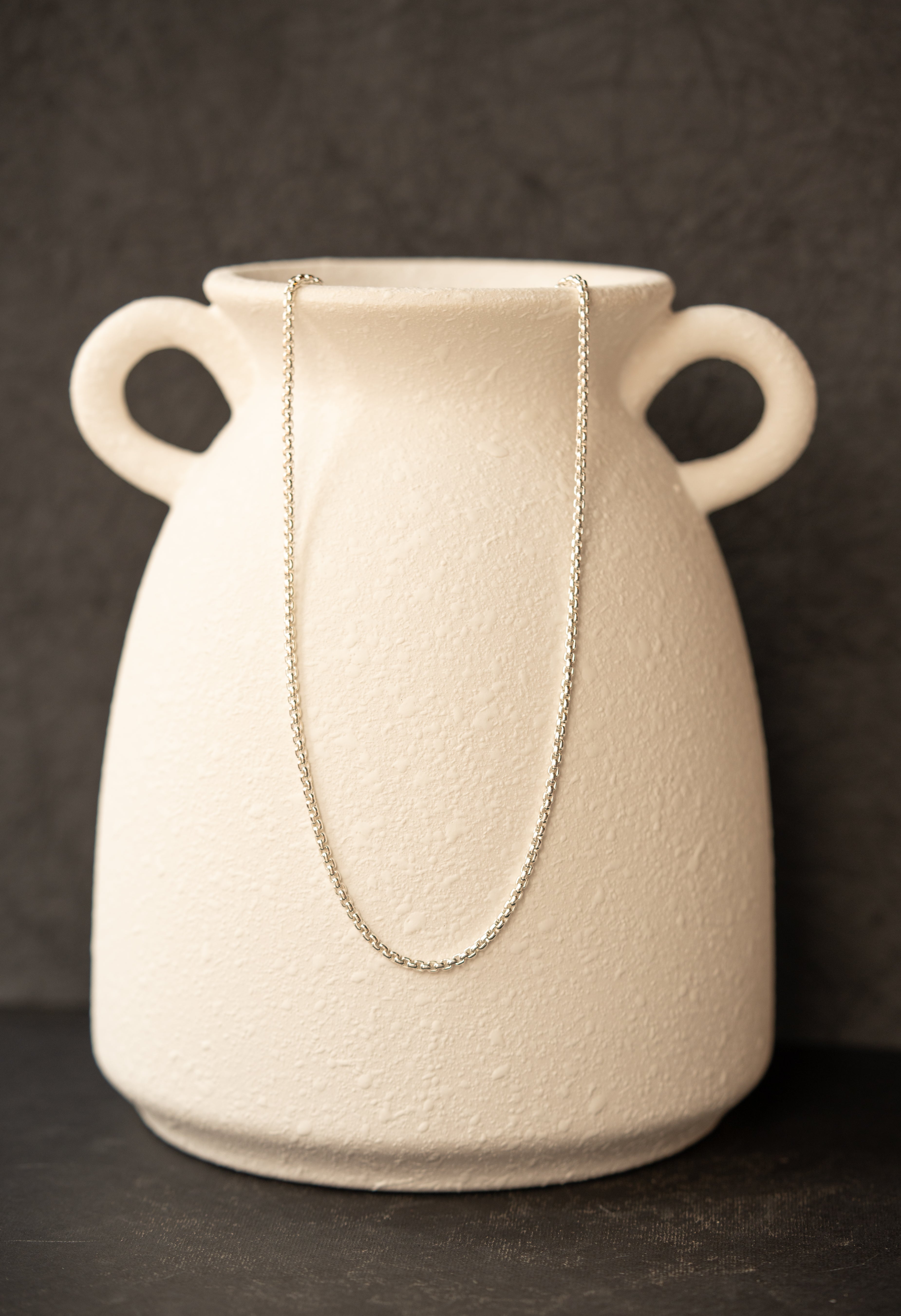 Men's Silver Box Chain Necklace