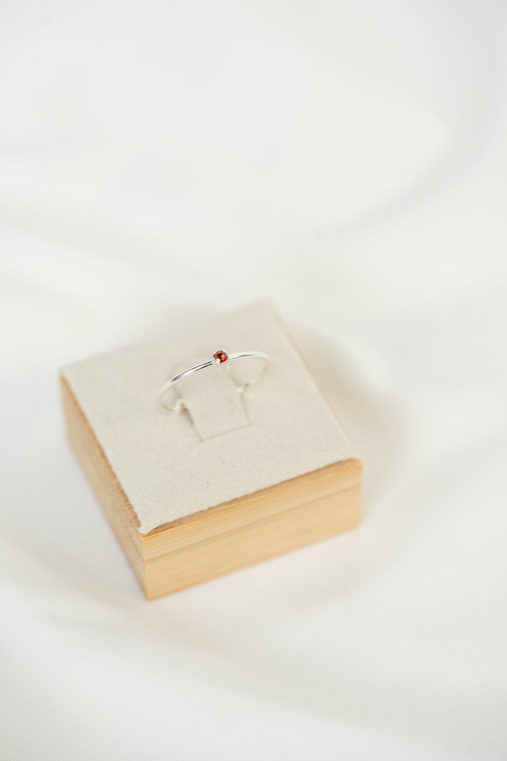 Red CZ Gemstone Ring