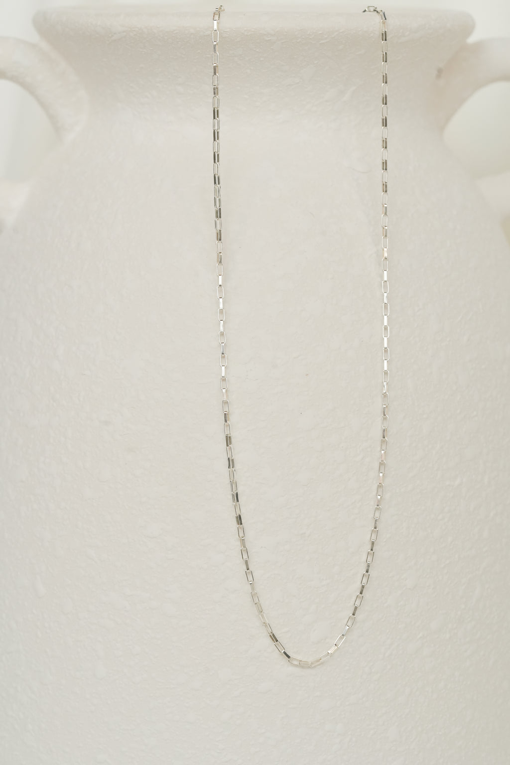 The Tiny Block Necklace - Sterling Silver