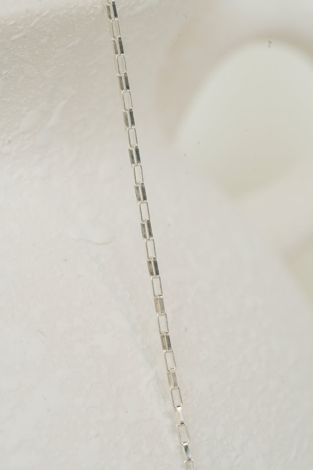 The Tiny Block Necklace - Sterling Silver