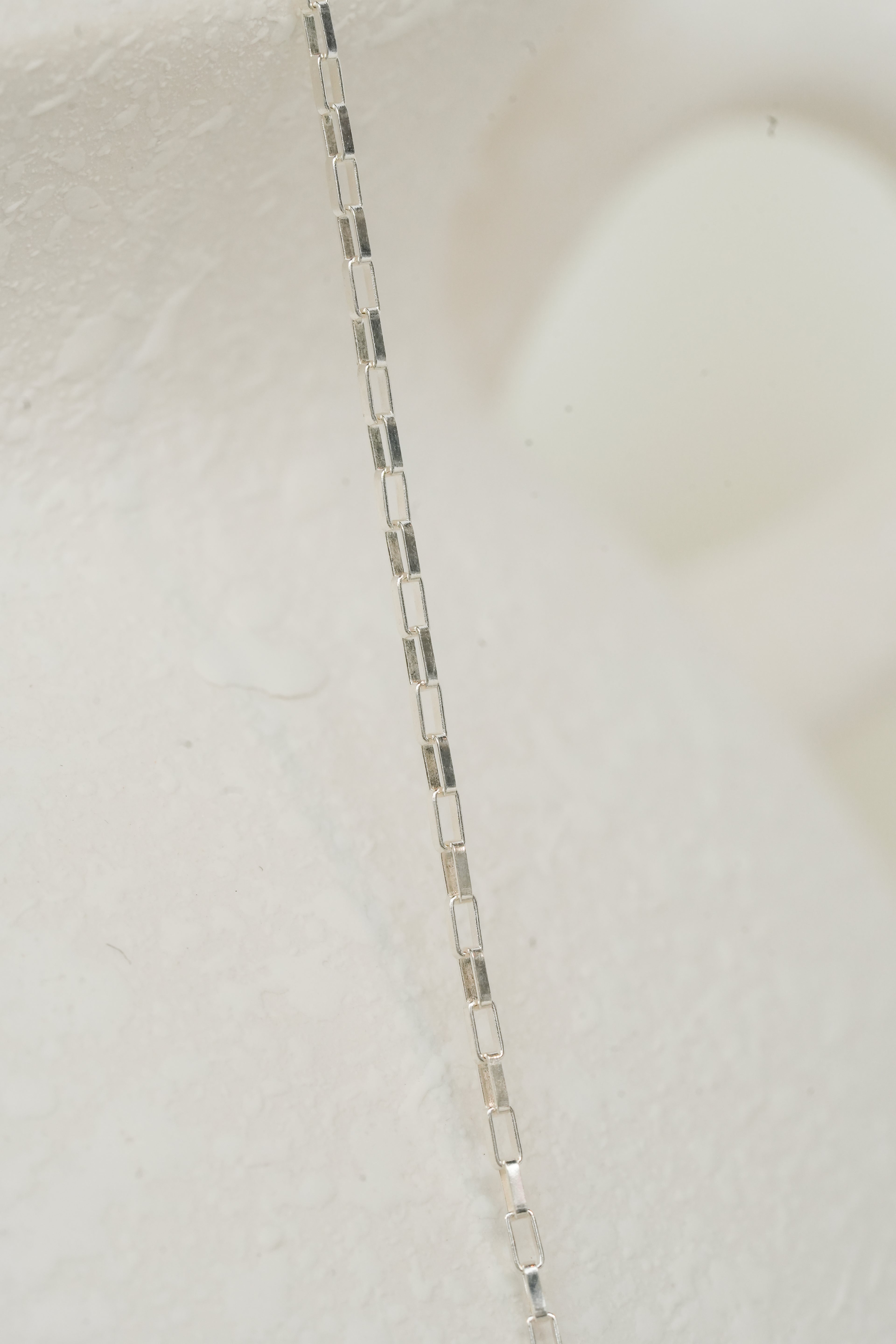 The Tiny Block Necklace - Sterling Silver